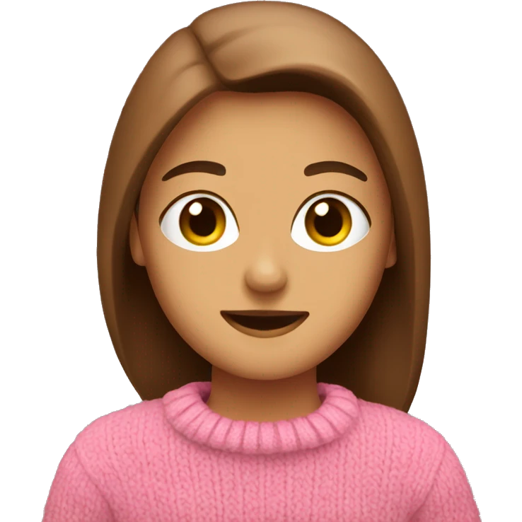 brown and pink sweater emoji