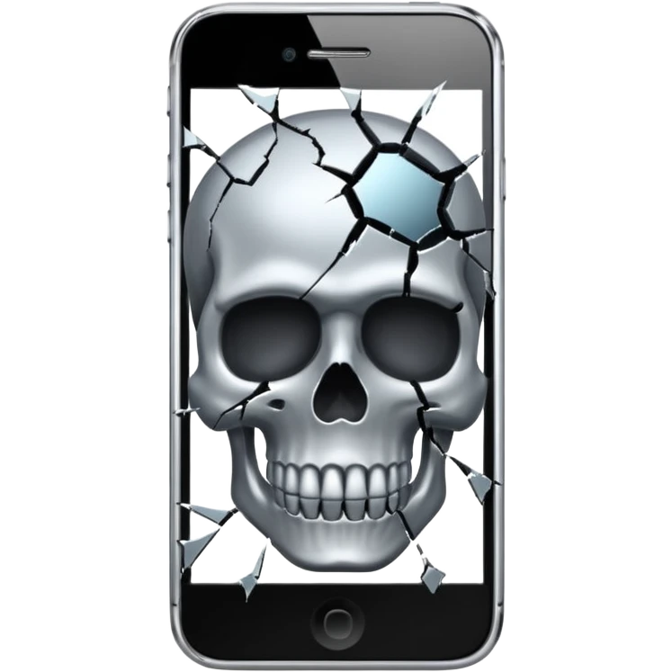 iPhone skull emoji