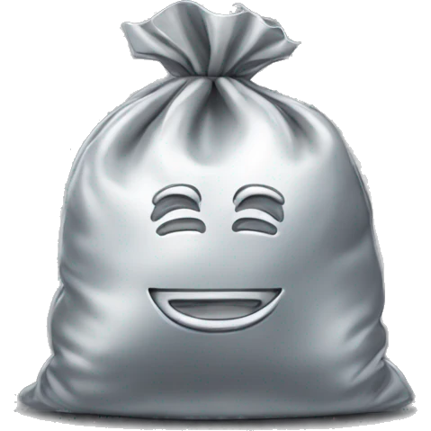 bag of silver emoji