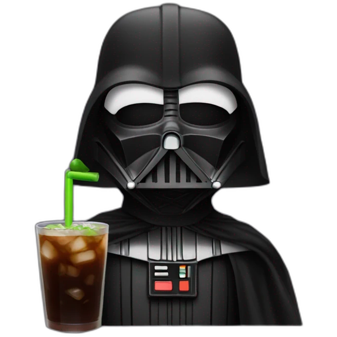 Dark vador drink emoji