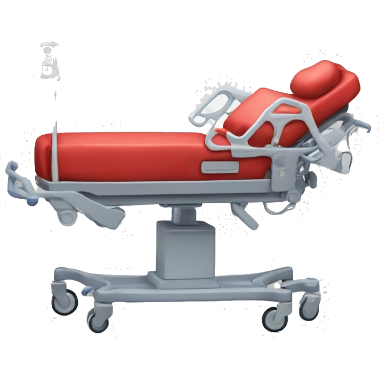 Red Crash cart in an intensive care unit  emoji