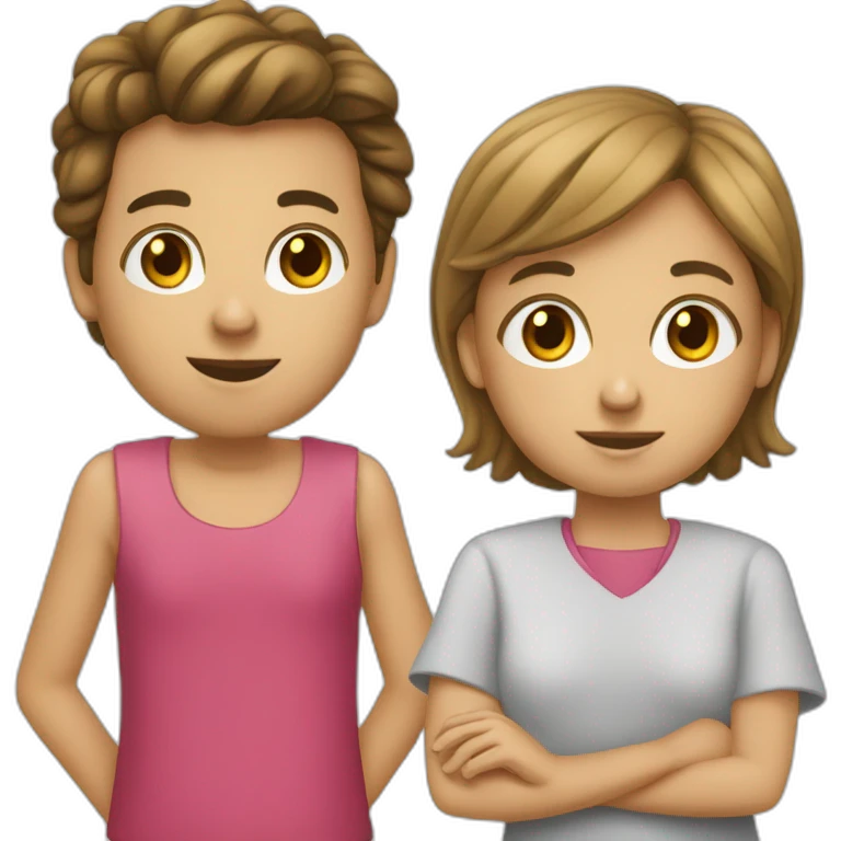 Une fille qui encourage un garçon qui court emoji