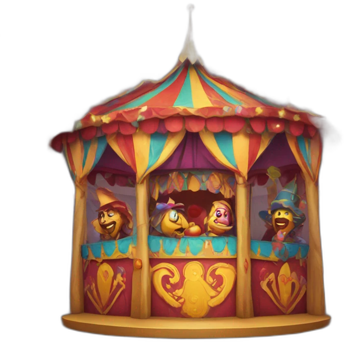 medieval funhouse decorated in a carnival way emoji