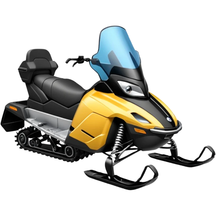 Black Snowmobile emoji