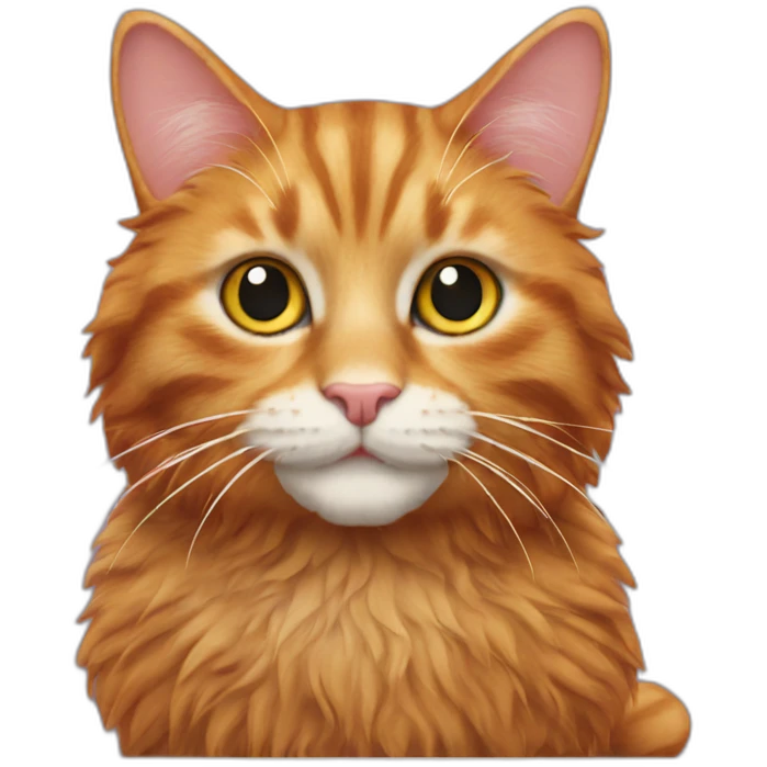 Fluffy ginger cat Jewish rabbi emoji