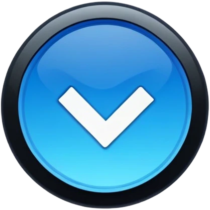 The image features a stylized blue badge with a smooth gradient, transitioning from a lighter blue at the top to a darker blue at the bottom. This badge has a circular shape with serrated edges, giving it a seal-like appearance. In the center, there's a bold, black checkmark that stands out prominently against the blue background. The overall design conveys a sense of approval or verification, often associated with authenticity or trustworthiness. This type of icon is commonly used on social media platforms to signify verified accounts. emoji