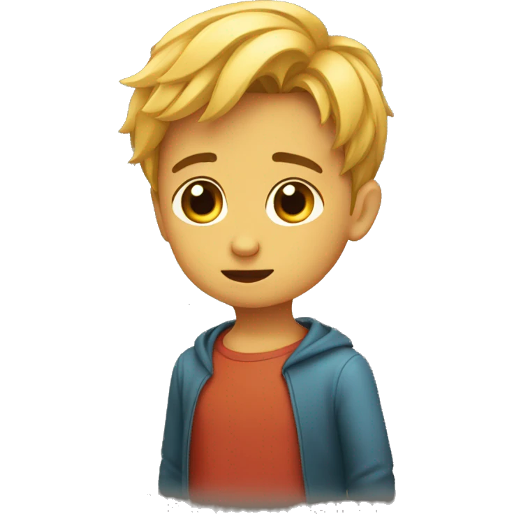 Niño pensando emoji