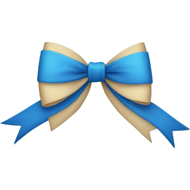 blue bow emoji