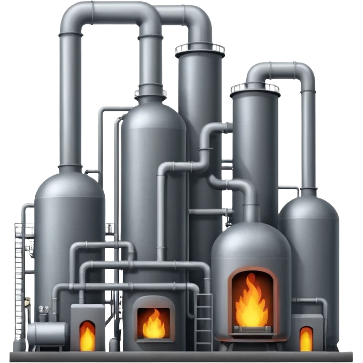 factory with furnaces and boilers emoji