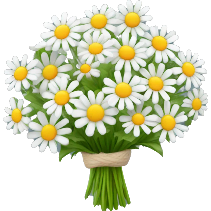 Pretty Bouquet of camomiles emoji