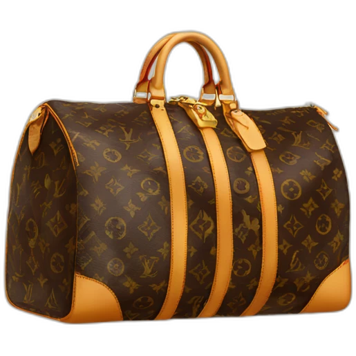 Louis Vuitton illusion keepall emoji