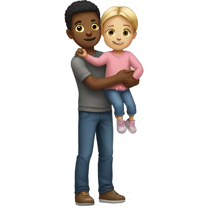 Brother Holding His Little Sister emoji