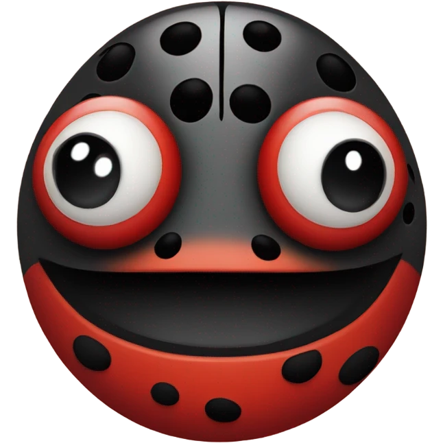Ladybug with a mustache  emoji