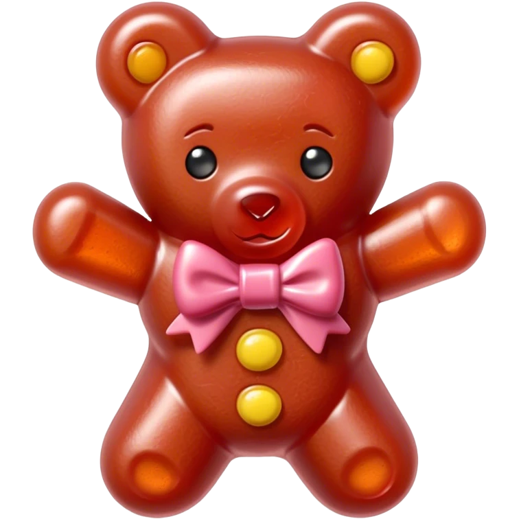 SPAM MEAT boy gummy bear with bow emoji
