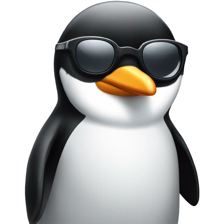 Penguin wearing sunglasses  emoji