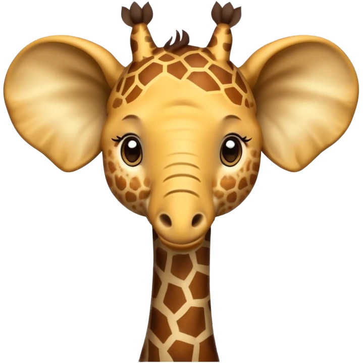 Elephant mixed whith giraffe  emoji