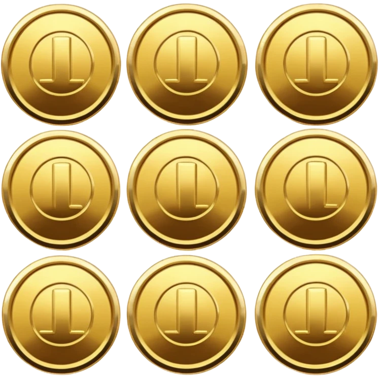 golden coins emoji