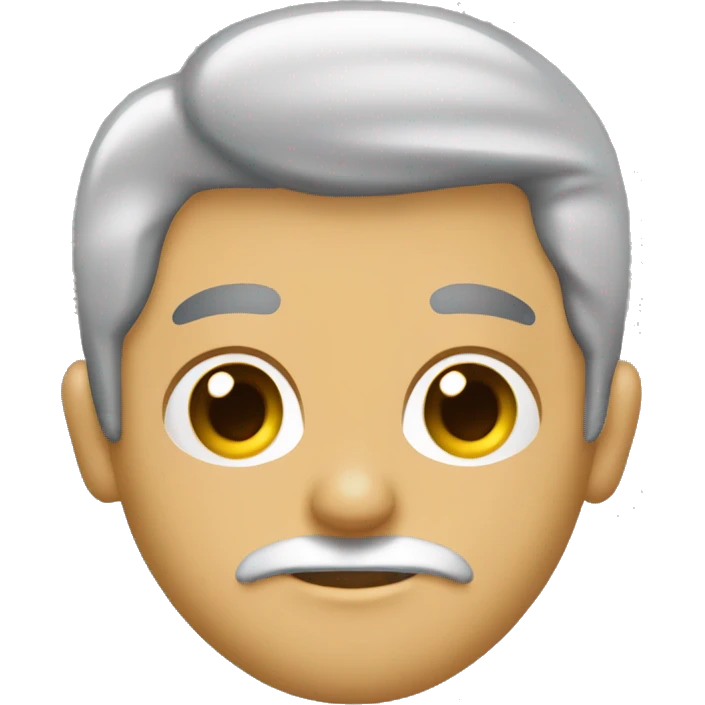 Hombre calvo con barba y mujer con cabello largo emoji