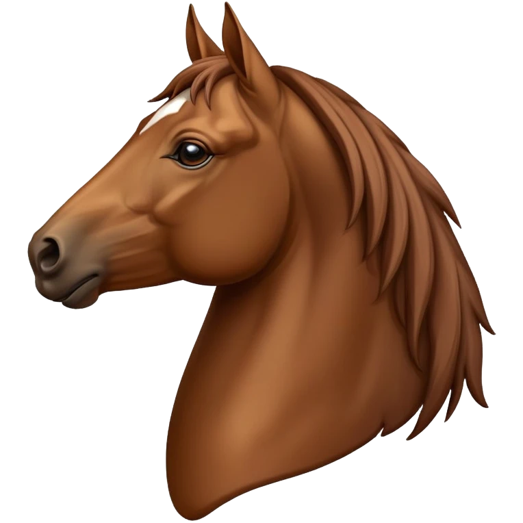 A horse head profile emoji