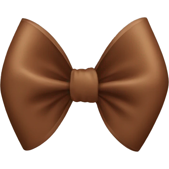 brown bow emoji