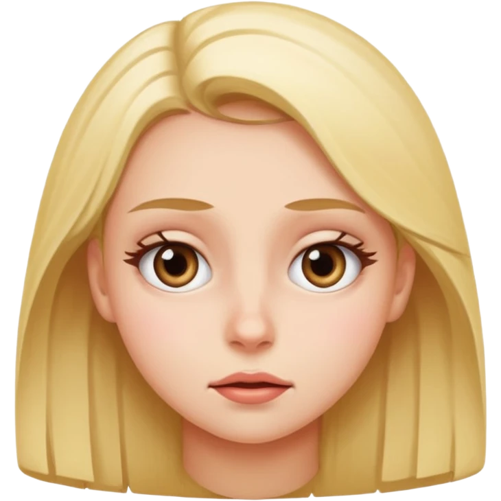 Girl rolling eyes emoji