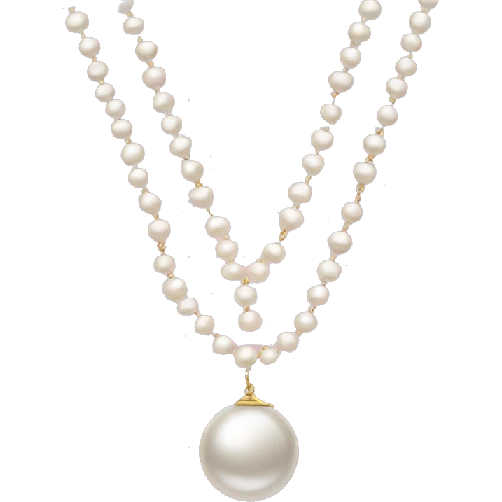 pearl necklace emoji