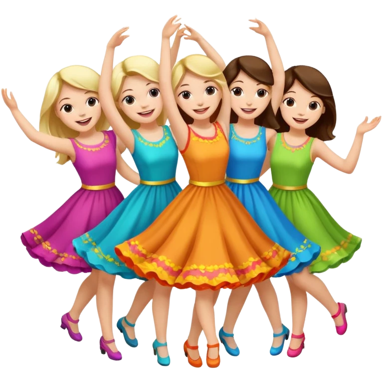 girls dancing emoji