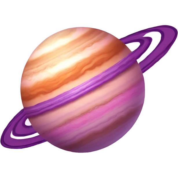 Jupiter but pink and pourple emoji