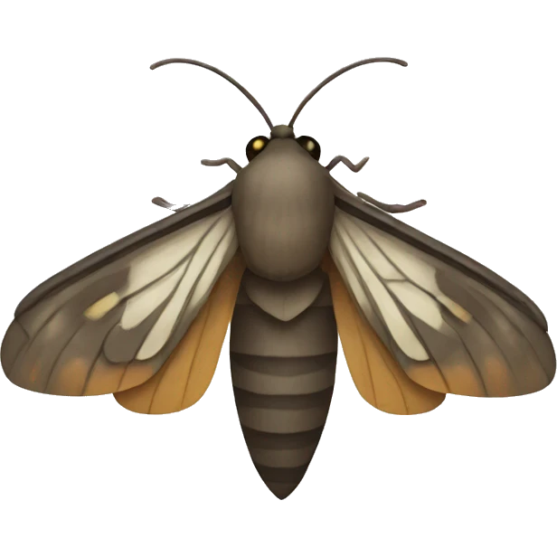 Google styled moth emoji emoji
