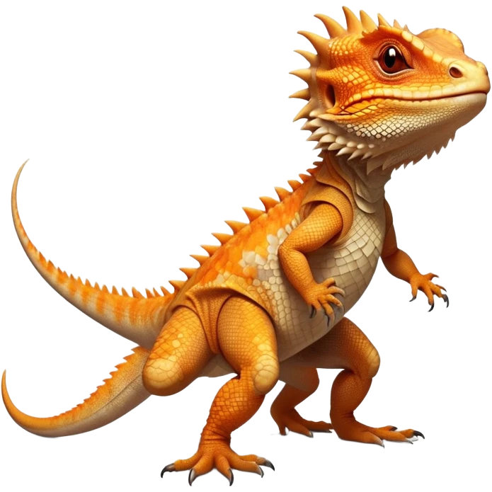 cinematic-bearded-dragon-realistic-full-body-standing-emoji,-rough-scaled-body-balanced-on-strong-legs,-spiky-throat-slightly-flared,-head-tilted-dramatically,-warm-orange-and-brown-patterns-glowing-under-the-sun,-simplified-yet-realistic-focused-features,-highly-detailed,-glowing-with-an-almost-sarcastic-glow emoji
