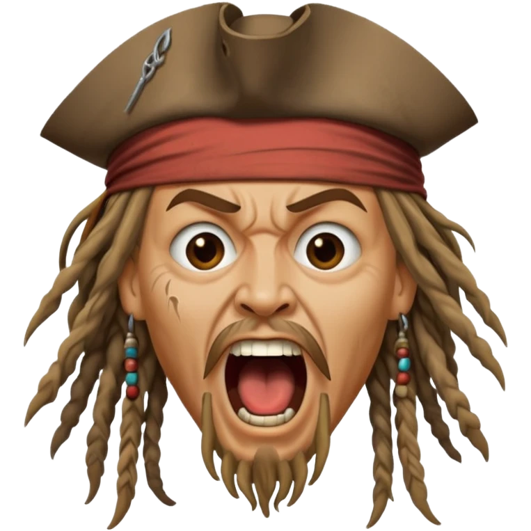jack sparrow screaming emoji