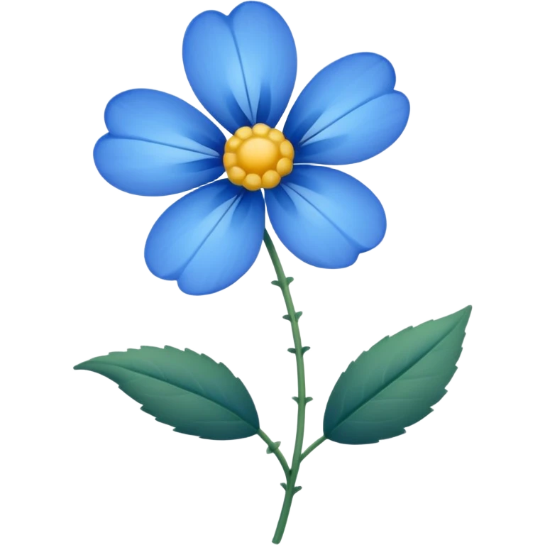 Small blue flower emoji