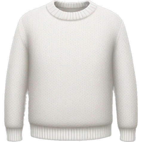 White sweater emoji