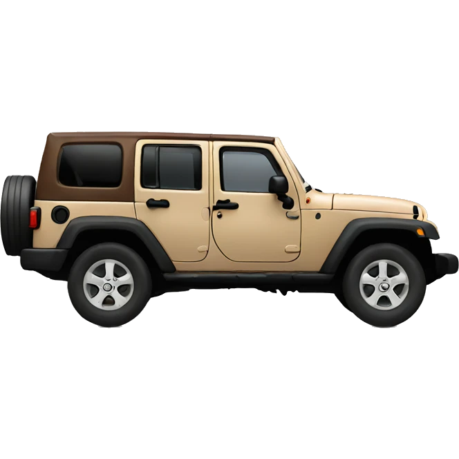 Brown 4 door jeep emoji