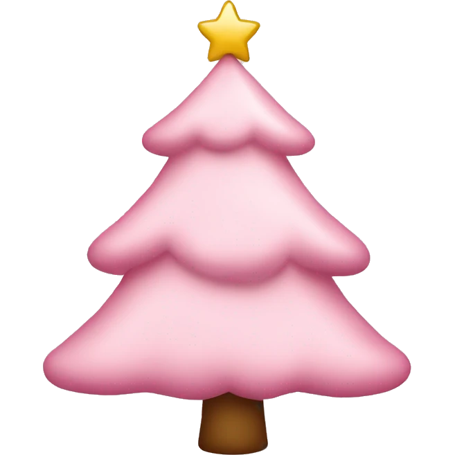 Light Pink Christmas tree emoji