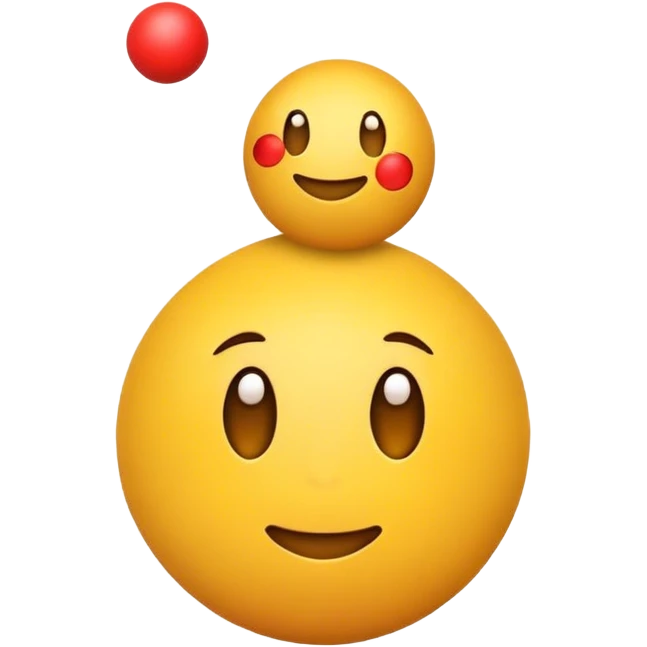 Simple emoji with balls emoji