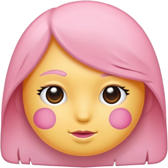 Soft pembe tarzında pembe pastel renginde ifadeler emoji