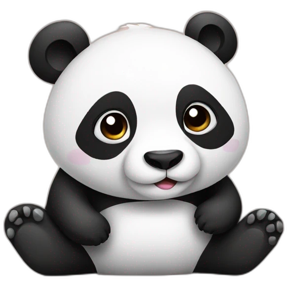 panda sitting emoji