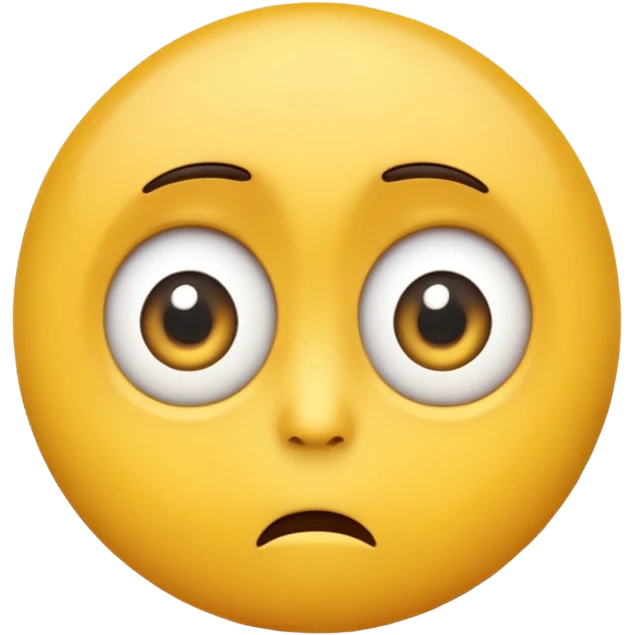 Scared emoji looking to the side emoji