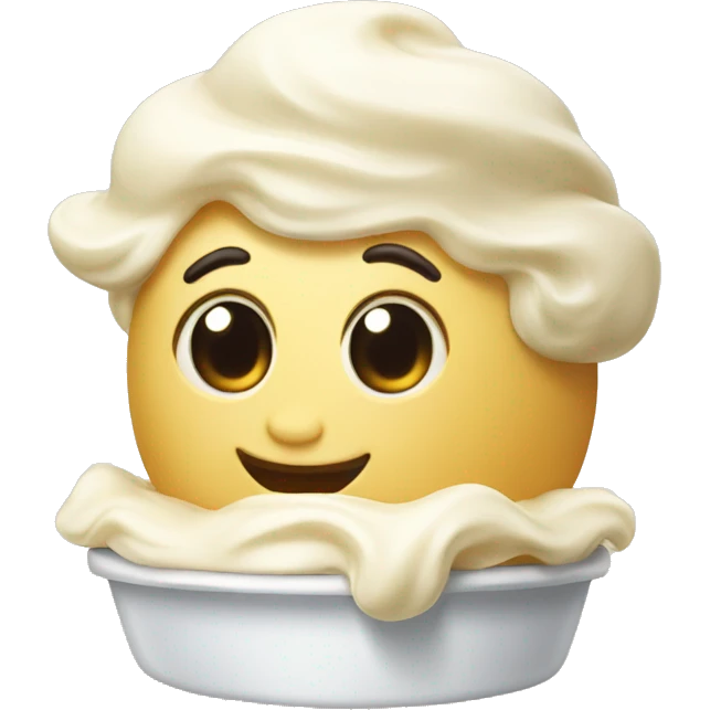 Vanilla cream emoji