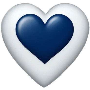 Navy blue heart emoji