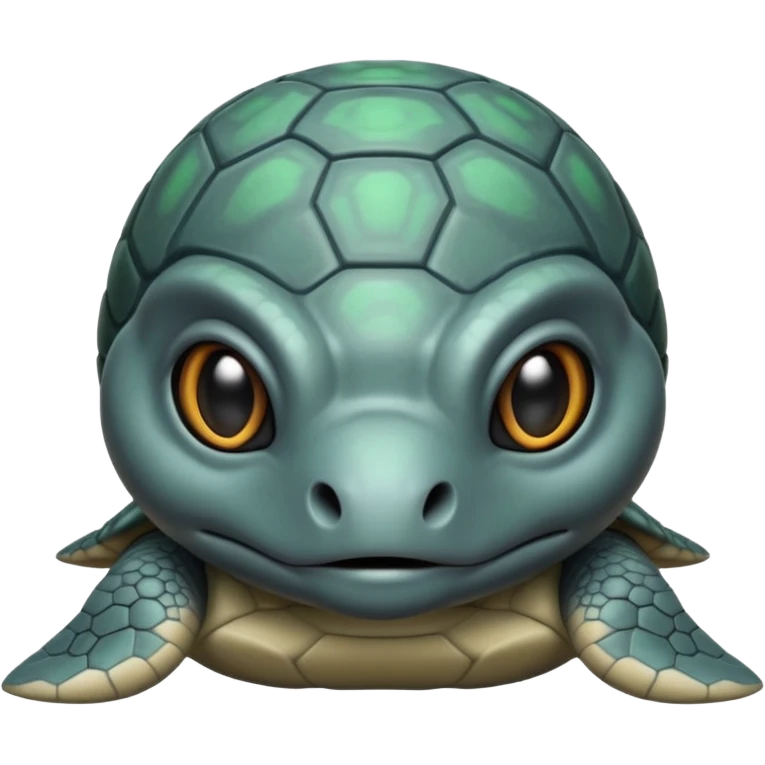 alien turtle but gray and not realistic normal like this 🐢 emoji