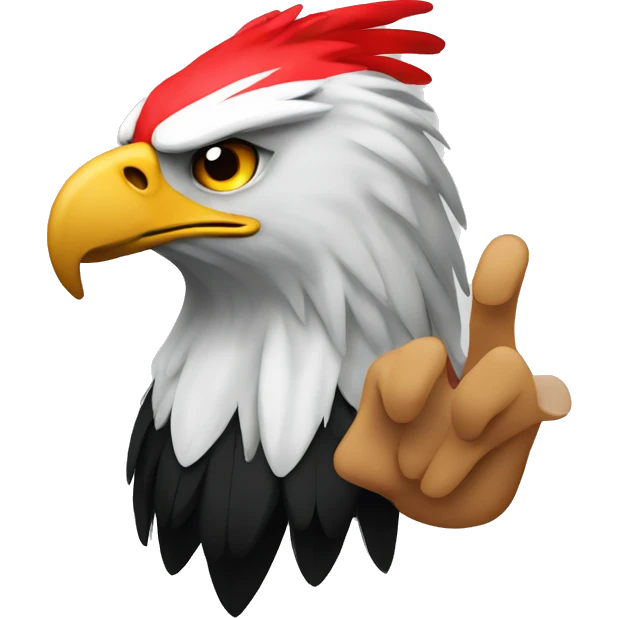 Albanian eagle hands emoji