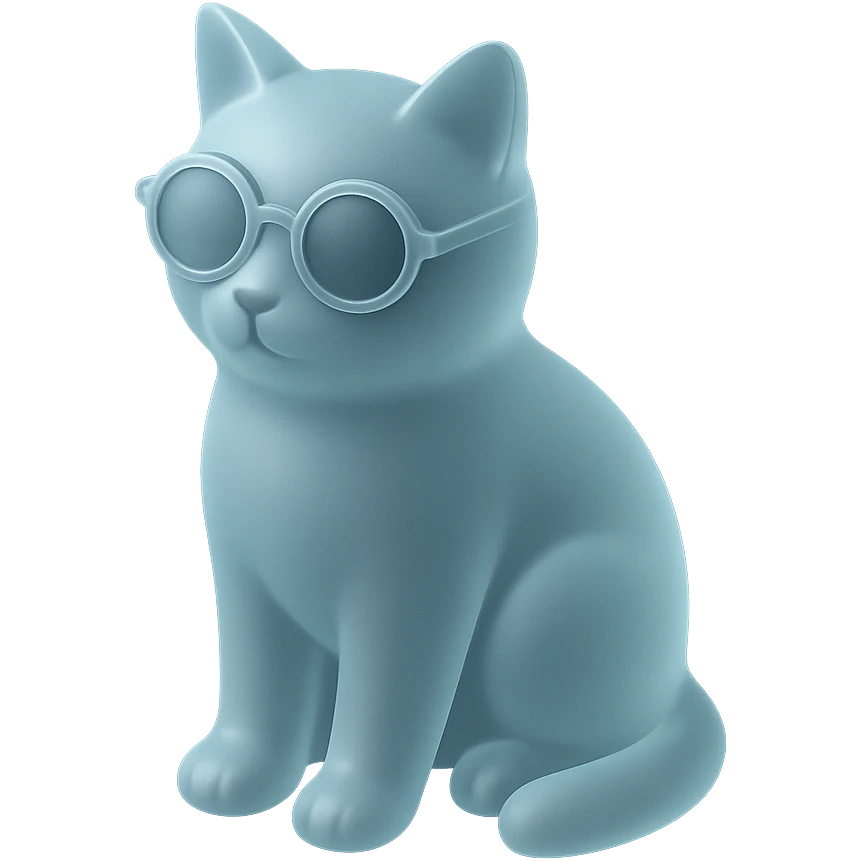 Cat wearing sunglasses emoji