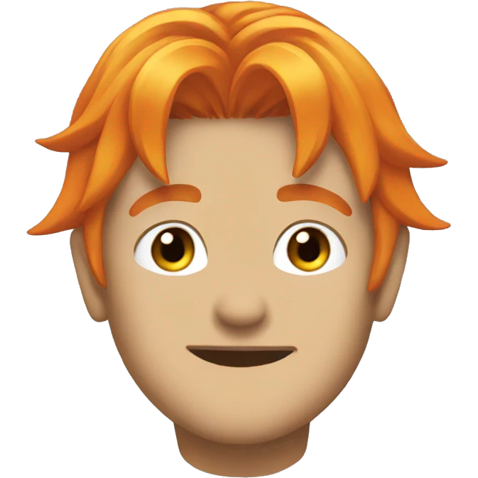 denji orange hair emoji