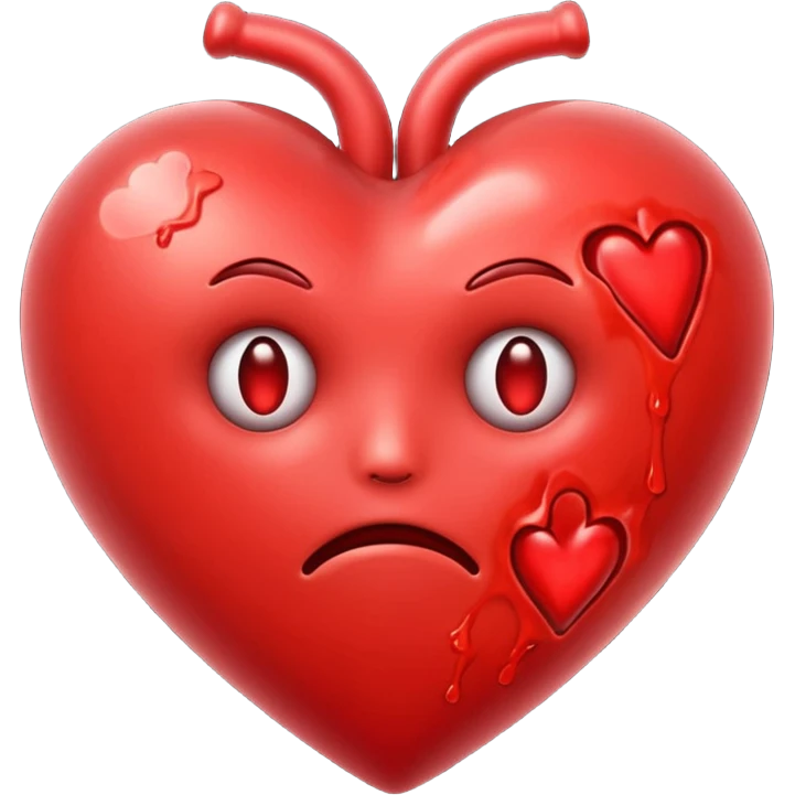 Toxic red Heart
 emoji