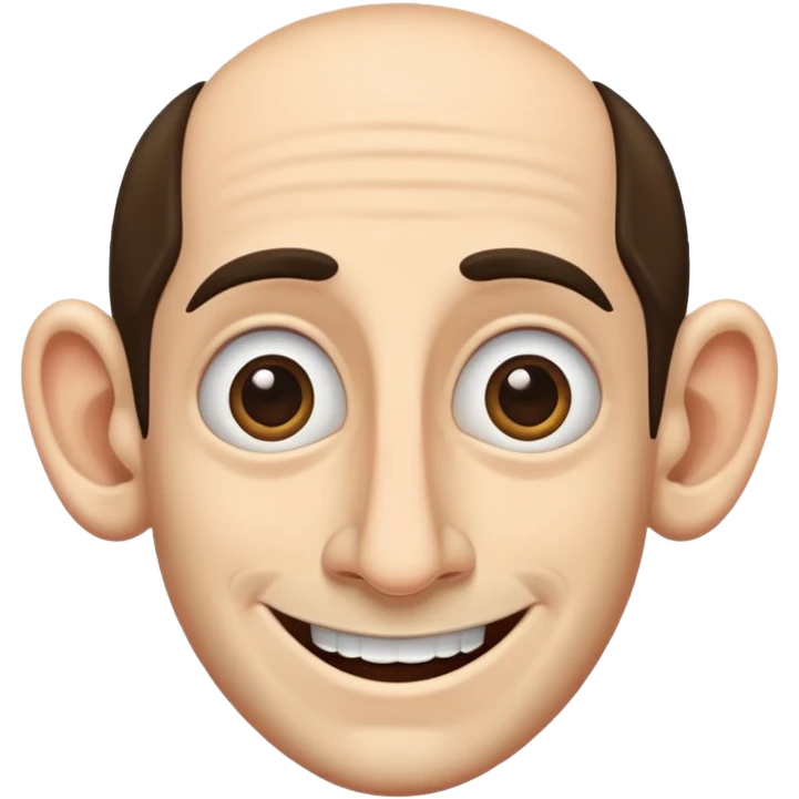 Create a Jewish with a big nose and has a big sneaky smile emoji