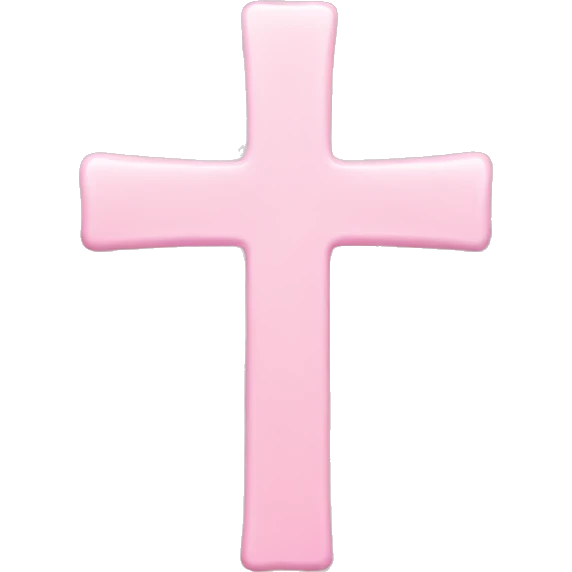 light pink cross emoji