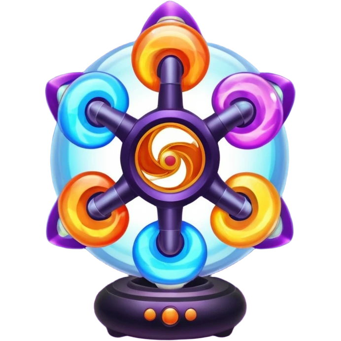 Futuristic new invention of a psychic triskelion fidget spinner planet orb galaxy lava lamp plasma ball plasma lamp light  emoji