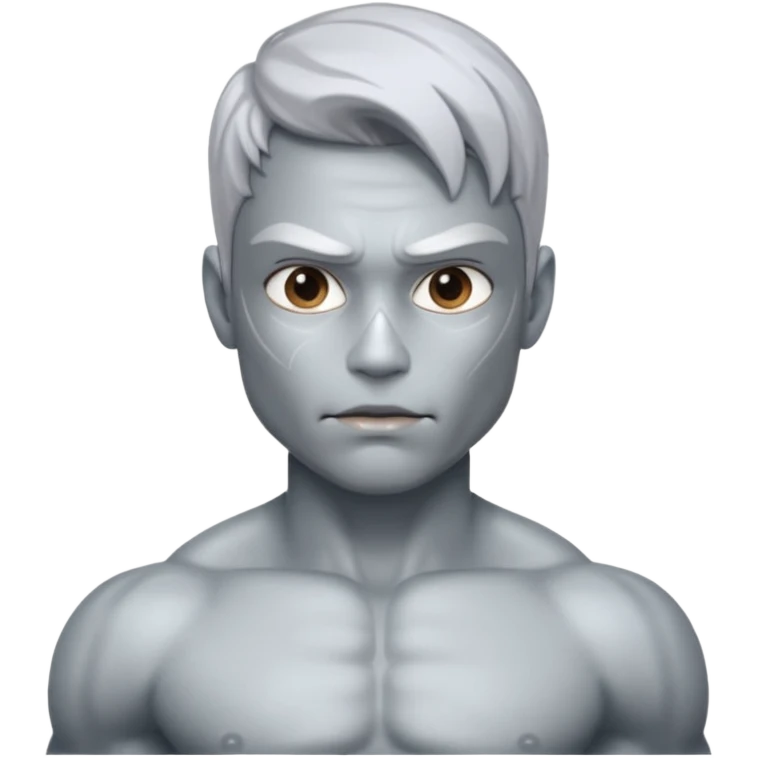 Silver skin muscle emoji